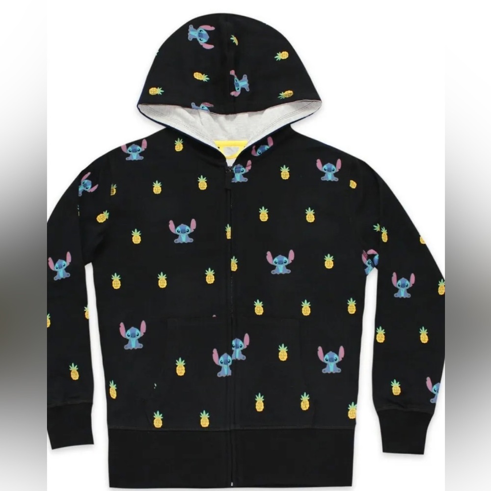 Disney stitch pineapple zip up sweatshirt